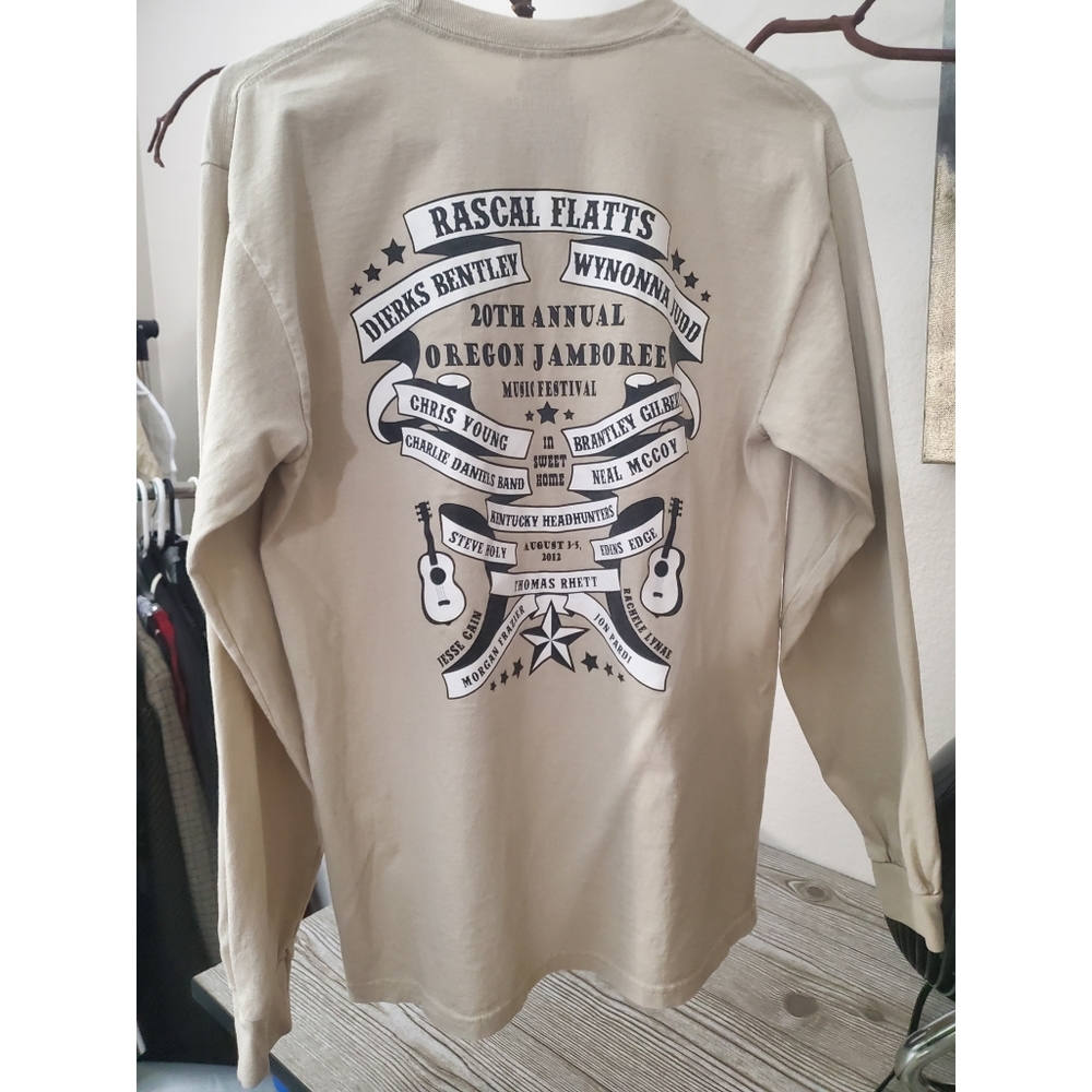Oregon Jamboree Music Festival long sleeve, Medium, Rascal Flatt. 2012